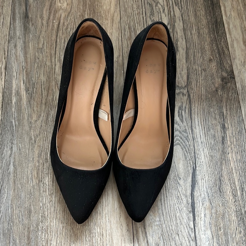 Black heels, size 7
